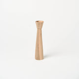 10" Walnut Candle Holder | Modern - Accents + Decor by Lahcen | Obakki