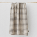 Linen Hand Towel | Navy Plaid_Fog Linen Work_201-60-2169-073Navy / IvorySingle Towel | Obakki
