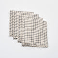 Linen Hand Towel | Navy Plaid_Fog Linen Work_201-60-2169-073Navy / IvorySet of 4 | Obakki