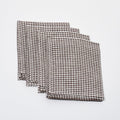 Linen Hand Towel | Checker_Fog Linen Work_201-60-2170-073Brown / IvorySet of 4 | Obakki