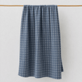 Linen Hand Towel | Ivory Plaid_Fog Linen Work_201-60-2173-073Navy / IvorySingle Towel | Obakki