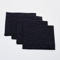 Linen Napkin Set of 4 | Cream Stripe_Fog Linen Work_201-60-2175-073NavyOS | Obakki