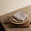 Linen Napkin Set of 4 | Grey Stripe_Fog Linen Work_201-60-2177-073GRYSTRIPEOS | Obakki