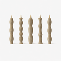 4" Totem Candles | Set of 5_Takazawa_201-41-0049-698-Sumac-O/S | Obakki