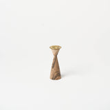 5" Walnut Candle Holder | Modern - Accents + Decor by Lahcen | Obakki