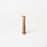 7.5" Walnut Candle Holder | Stack - Accents + Decor by Lahcen | Obakki