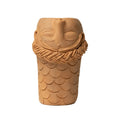 9" Tall Terracotta Mermaid Vessel | Female_Jose Garcia_201-72-1468-167CLAYOS | Obakki