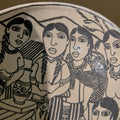 9.5" Michoacan Art Bowl | Vida Cotidiana_Manuel Morales Gámez_201-50-1749.1-737AssortedOS | Obakki