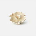 Candle Holders Ruffle Candle Bowl | White Lichen from Obakki