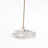 Artisan Shaped Glass Incense Holder_Justine Menard_201-71-1961-192ClearOS | Obakki
