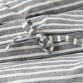 Brushed Cotton Duvet Cover | Ivory - Black Stripe_Candor - Fernanda Mereles_201-60-1738.1-075Ivory/BlackQueen | Obakki