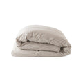 Brushed Cotton Duvet Cover | Ivory - Camel Stripe_Candor - Fernanda Mereles_201-60-1739.1-075Camel / IvoryQueen | Obakki