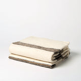 Camel Hair Blanket | Ash & Zanaqa Stripe - Home Textiles by Hassan | Obakki