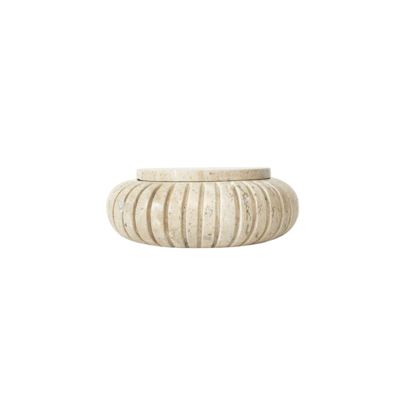 Canopo Container | Travertine Decorative Bowls Ayres Obakki