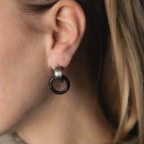 Circle Horn Drop Earrings - Earring by Victorious Crafts | Obakki