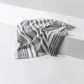 Cotton Throw | Ivory / Navy_Candor - Fernanda Mereles_201-60-1714.2-075Navy / IvoryOS | Obakki