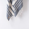 Cotton Throw | Ivory / Navy_Candor - Fernanda Mereles_201-60-1714.2-075Navy / IvoryOS | Obakki