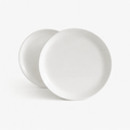 Flat Dinner Plate | Set of 2_R+D.Lab_201-54-0395-158Milk2Set | Obakki