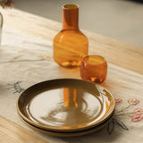 Flat Dinner Plate | Set of 2_R+D.Lab_201-54-0395-158Ocher Tan2Set | Obakki