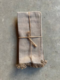 Fringed Cotton Napkins | Set of 6_Artisans of Teotitlán_201-64-1724-079EcruOS | Obakki