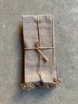 Fringed Cotton Napkins | Set of 6 Napkins Artisans of Teotitlán Obakki