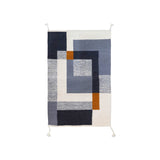Hand - woven Oaxacan Square Frame Rug - Rugs by Jose Mendoza | Obakki