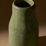Medium Kouba Tadelakt Vase | Olive - Vases + Planters by The Tadelakt Atelier | Obakki