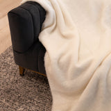 Mohair Throw | Cream Blankets & Throws Frances VH Obakki