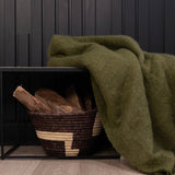 Mohair Throw | Green Blankets & Throws Frances VH Obakki