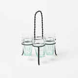 Moroccan Beldi Glass Set | Clear - Drinkware by Said at Alcantara - Frederic | Obakki