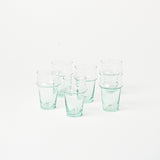 Moroccan Beldi Glass Set | Clear - Drinkware by Said at Alcantara - Frederic | Obakki