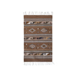 Natural Dye Oaxacan Juárez Rug | Dark Rugs Weaver Diego Obakki