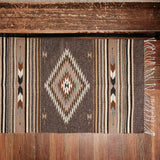Natural Dye Oaxacan Santiago Rug | Dark Rugs Weaver Diego Obakki