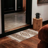 Natural Dye Oaxacan Santiago Rug | Light Rugs Weaver Diego Obakki