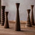 10" Walnut Candle Holder | Modern_Lahcen_201-93-1856-804WalnutOS | Obakki