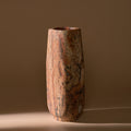 14" Olivia Marble Vase_Nook Mesa_201-71-1943-189Red TravertineOS | Obakki