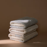 Camel Hair Blanket | Tan Saqifa Stripe Home Textiles