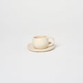 Ceramic Espresso Cup + Saucer_Nook Mesa_201-71-1953-189CreamOS | Obakki
