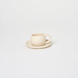 Ceramic Espresso Cup + Saucer Vases + Planters Cream