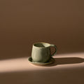 Ceramic Mug + Saucer_Nook Mesa_201-71-1952-189OliveOS | Obakki