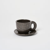 Marble Mug + Saucer Vases + Planters Black Marble