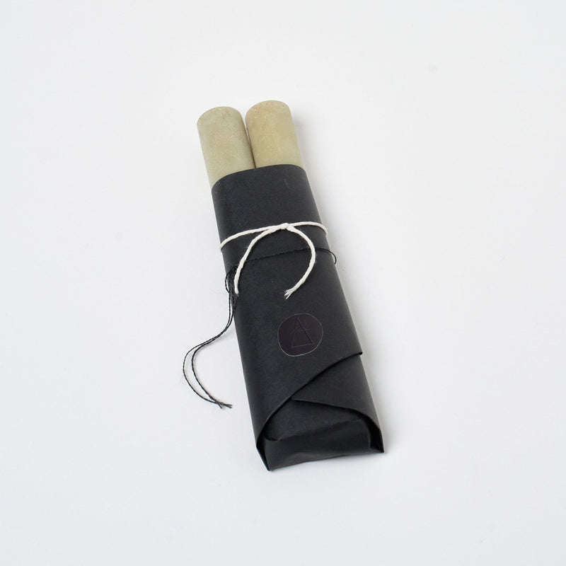 Pillar Candle Set of 2 | Lavender Green Candles