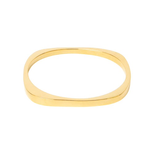Squared Bangle | Thick Jewelry Gold Plated 