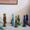 Recycled Glass Candle Holder | Stack_Herat Glass_201-71-2104-809TURQOS | Obakki