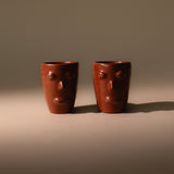 Red Clay Cara Cups | Set of 2 Bowls Macrina Obakki