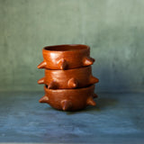Red Clay Spiked Sauce Bowl_Macrina_201-54-1725-168CLAYOS | Obakki