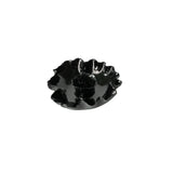 Ruffle Candle Bowl | Black Gloss – Candle Holders by Nathalee Paolinelli | Obakki