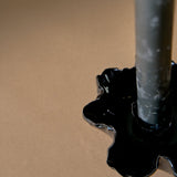 Ruffle Candle Bowl | Black Gloss – Candle Holders by Nathalee Paolinelli | Obakki