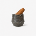 Small Holbox Mortar and Pestle | Black_Ayres_201-71-1665-156Black MarbleOS | Obakki