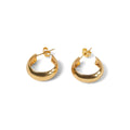 Small Rounded Hoop Earrings_Sylvester_201-31-1099-695GPOS | Obakki